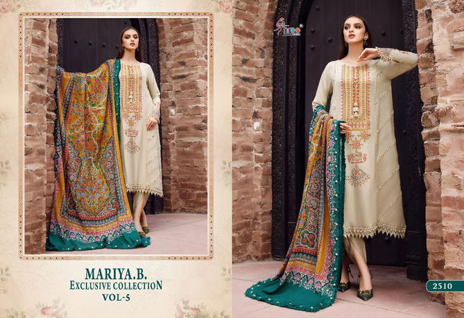 Shree Mariya B Exclusive Collection Vol 5 Ethnic Wear Wholesale Pakistani Salwar Suit